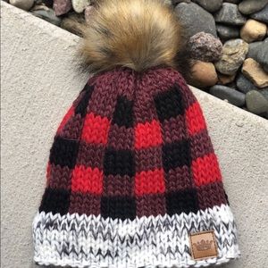New Kids Red Buffalo Plaid Hat Super CUTE
